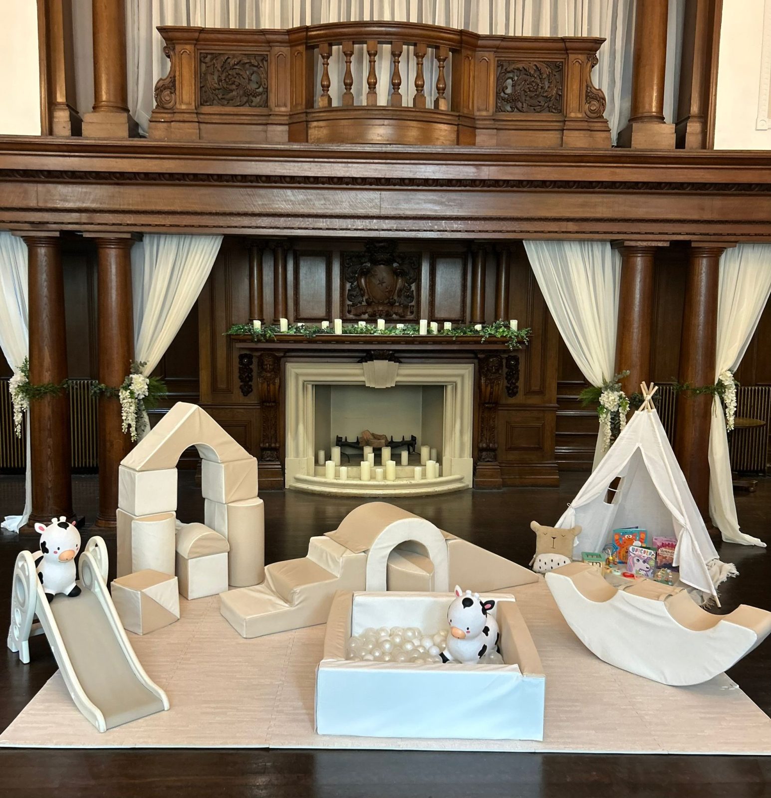 Setup at Zoe's Wedding