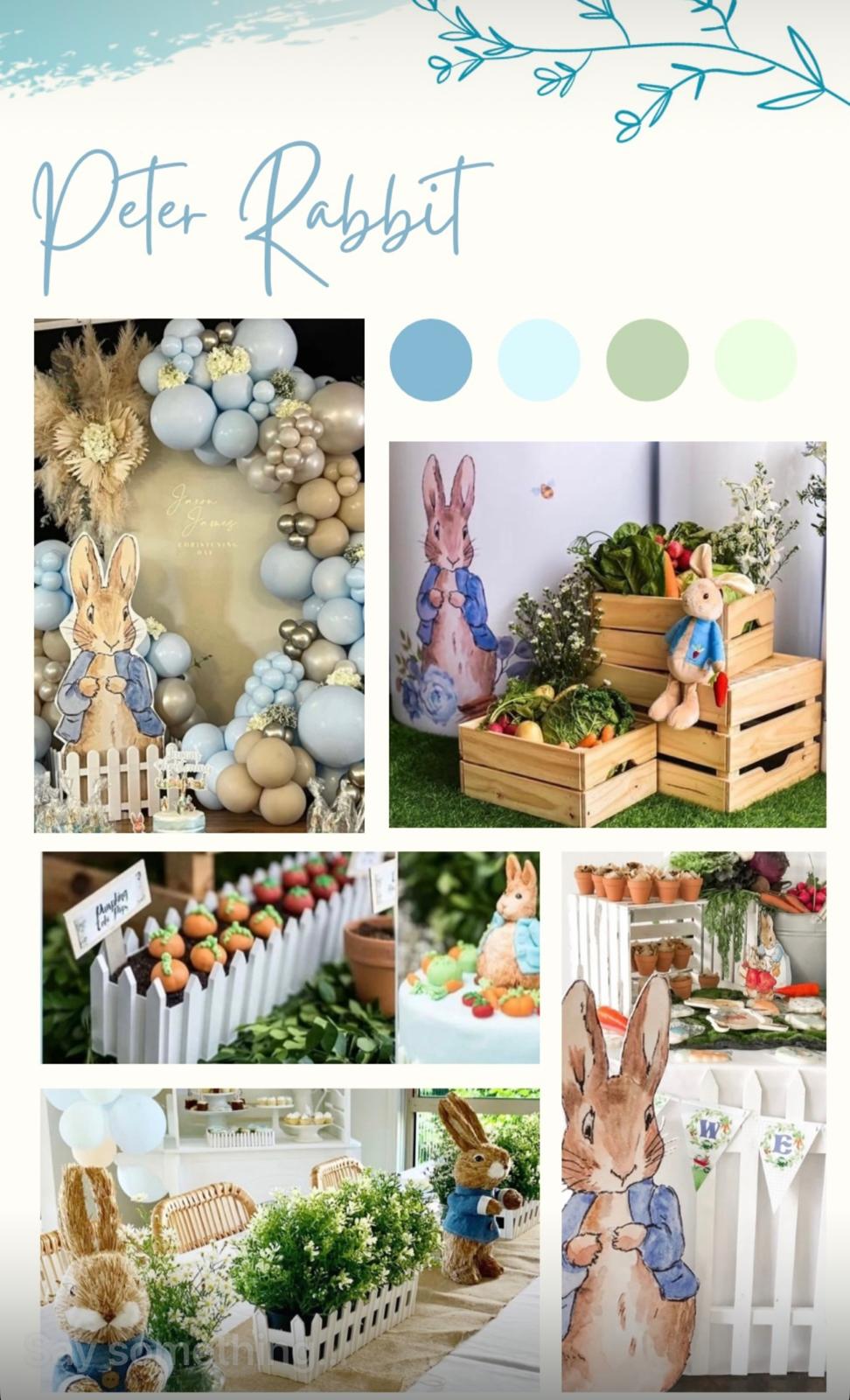 Peter Rabbit soft play theme moodboard